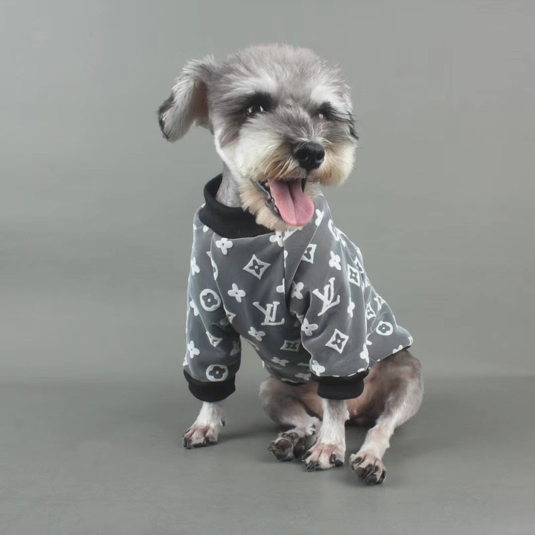 Beige Faux Fur Louis Vuitton Inspired Winter Dog Coat  Petiboo